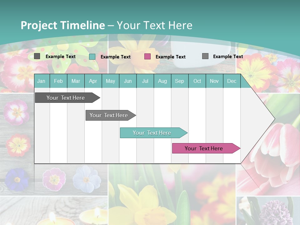 Landhaus Gartenpflanzen Living PowerPoint Template