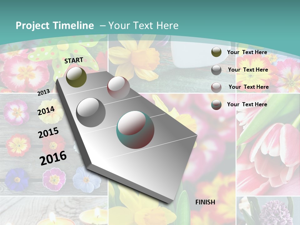 Landhaus Gartenpflanzen Living PowerPoint Template