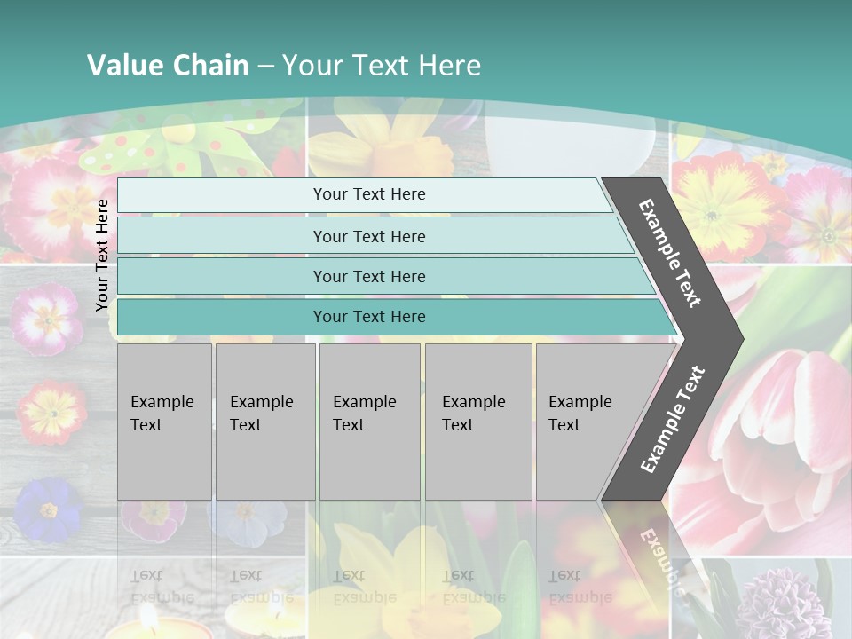 Landhaus Gartenpflanzen Living PowerPoint Template