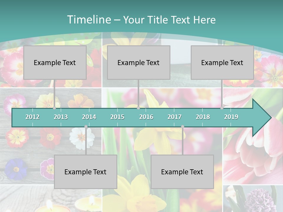 Landhaus Gartenpflanzen Living PowerPoint Template