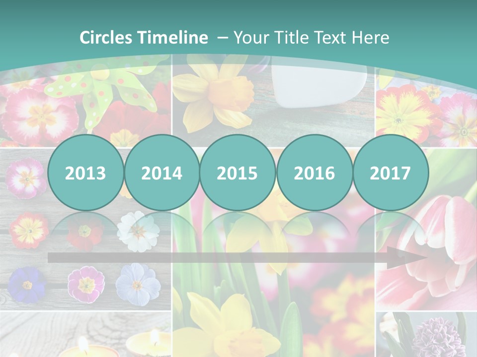Landhaus Gartenpflanzen Living PowerPoint Template