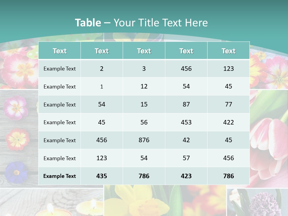 Landhaus Gartenpflanzen Living PowerPoint Template