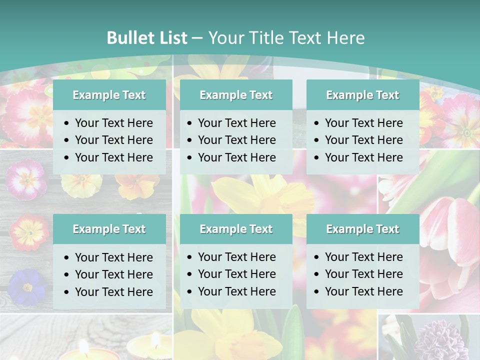 Landhaus Gartenpflanzen Living PowerPoint Template