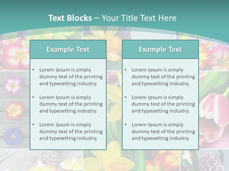 Landhaus Gartenpflanzen Living PowerPoint Template
