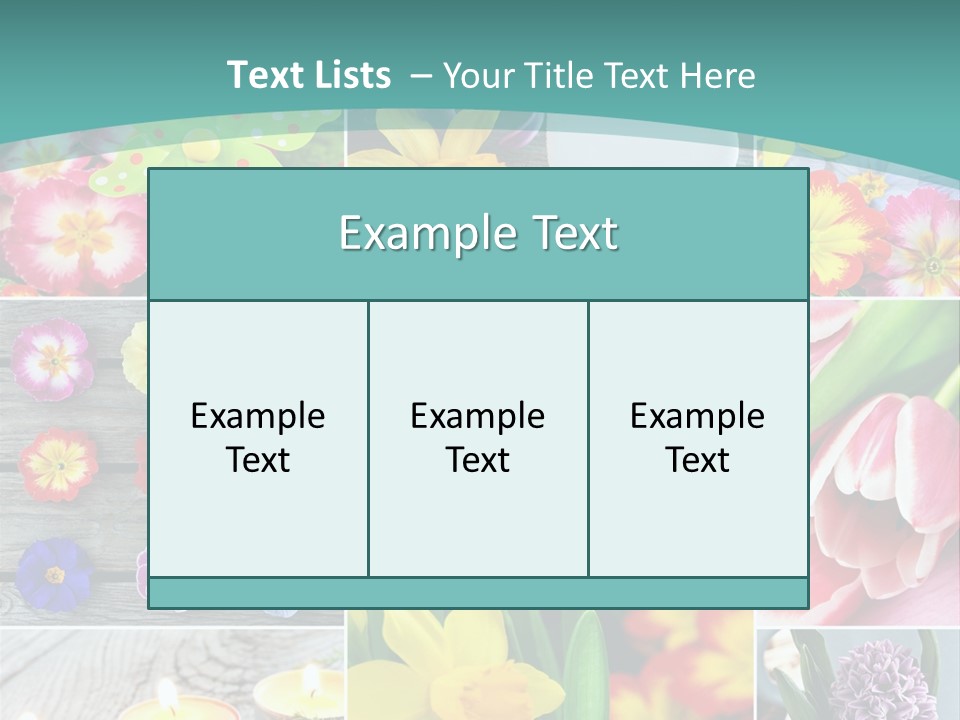 Landhaus Gartenpflanzen Living PowerPoint Template