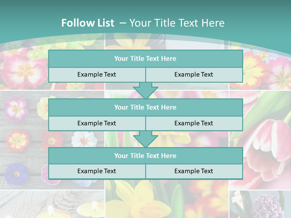 Landhaus Gartenpflanzen Living PowerPoint Template