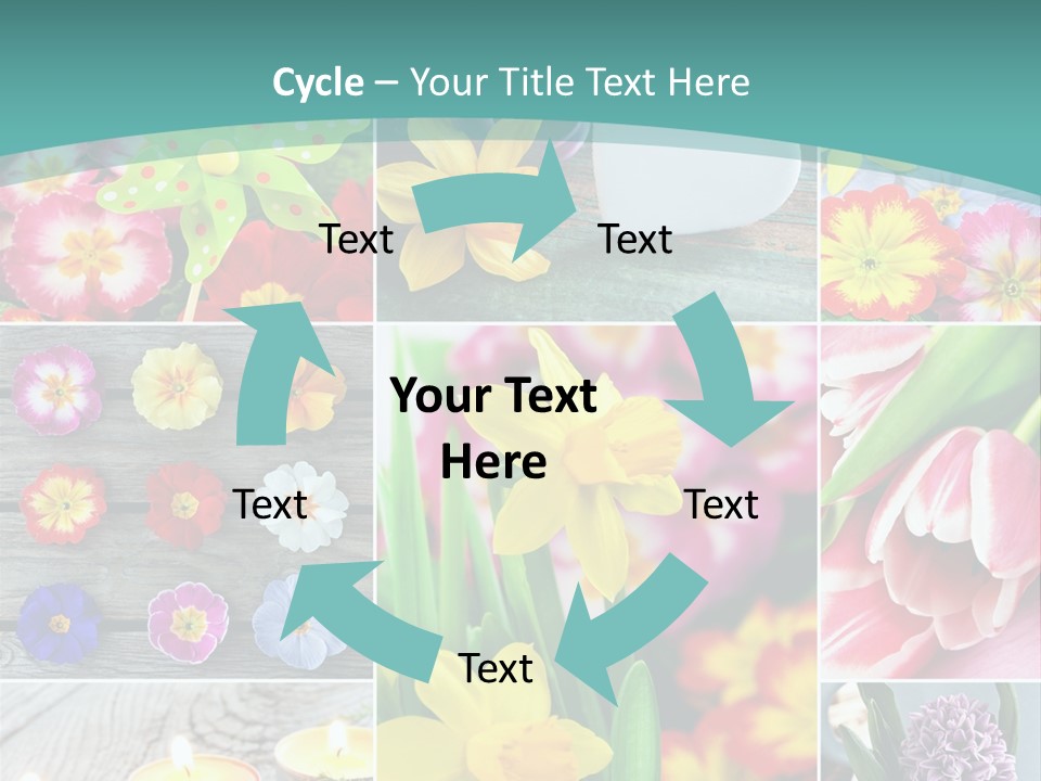 Landhaus Gartenpflanzen Living PowerPoint Template