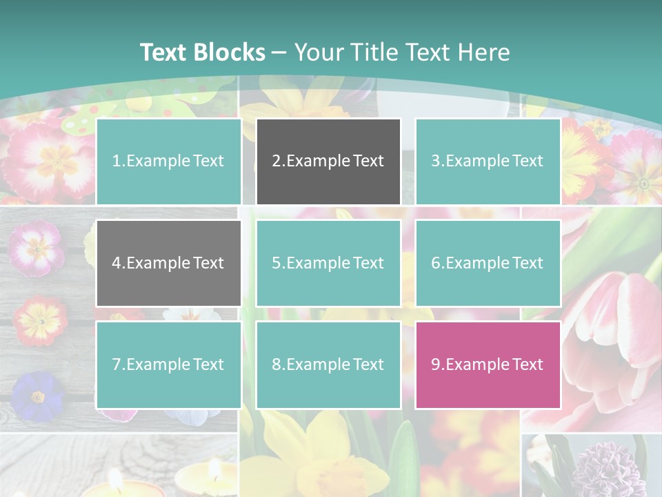 Landhaus Gartenpflanzen Living PowerPoint Template