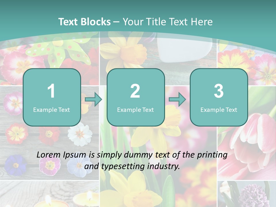 Landhaus Gartenpflanzen Living PowerPoint Template