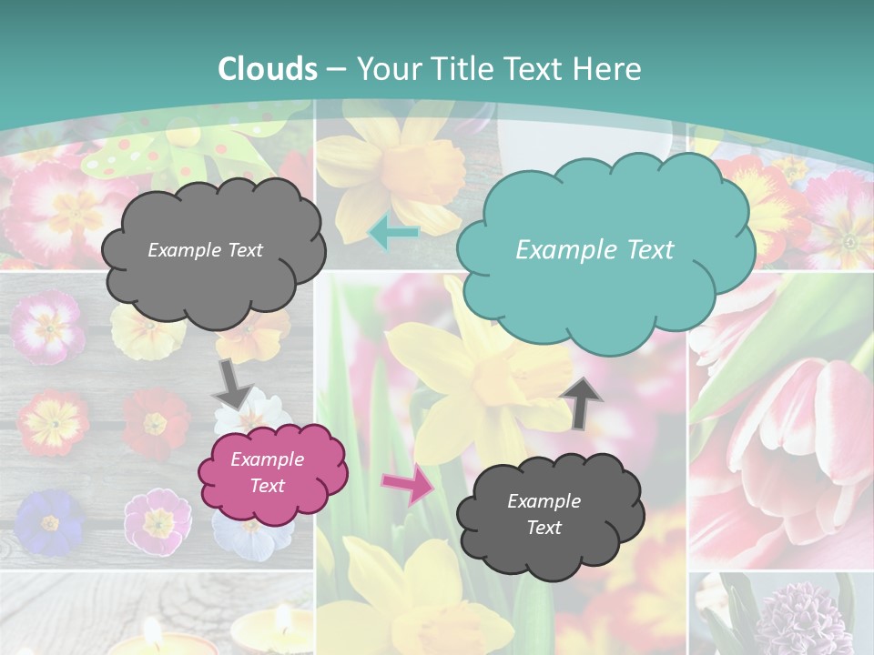 Landhaus Gartenpflanzen Living PowerPoint Template
