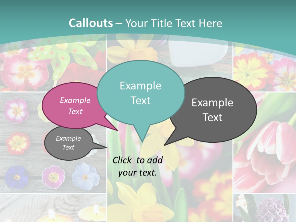 Landhaus Gartenpflanzen Living PowerPoint Template