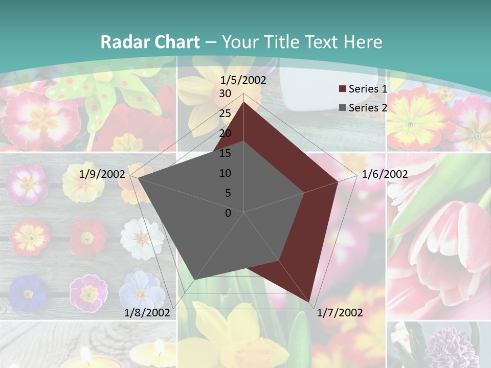 Landhaus Gartenpflanzen Living PowerPoint Template