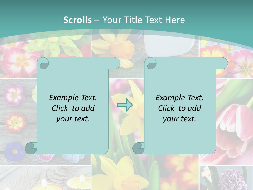 Landhaus Gartenpflanzen Living PowerPoint Template