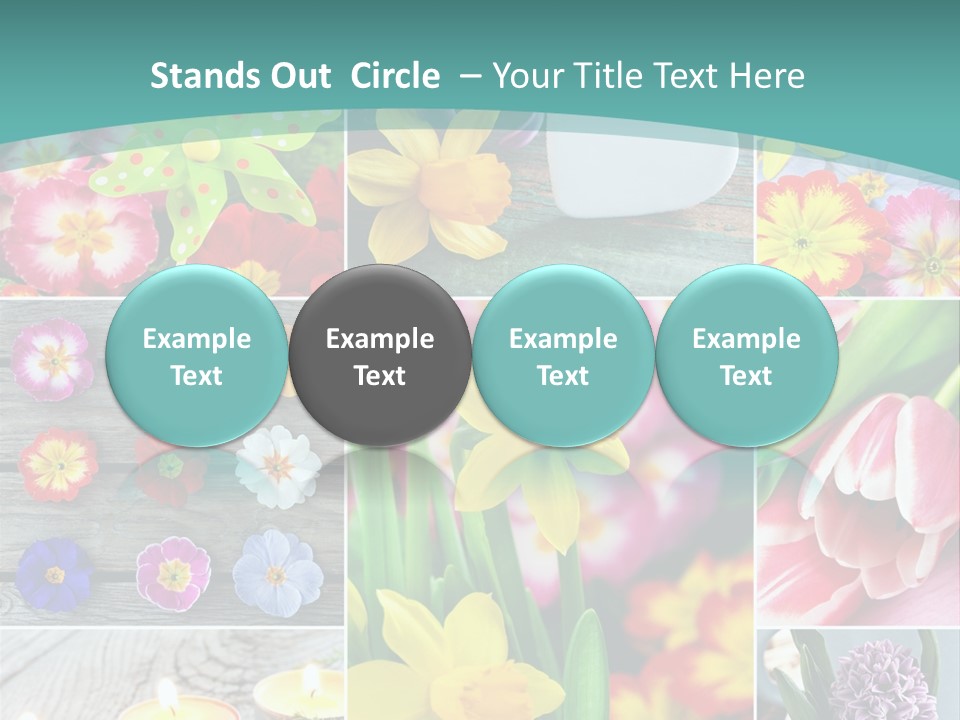 Landhaus Gartenpflanzen Living PowerPoint Template