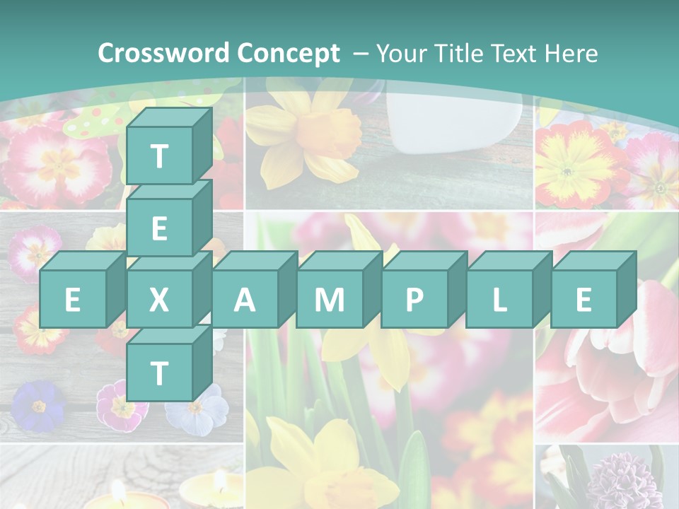 Landhaus Gartenpflanzen Living PowerPoint Template
