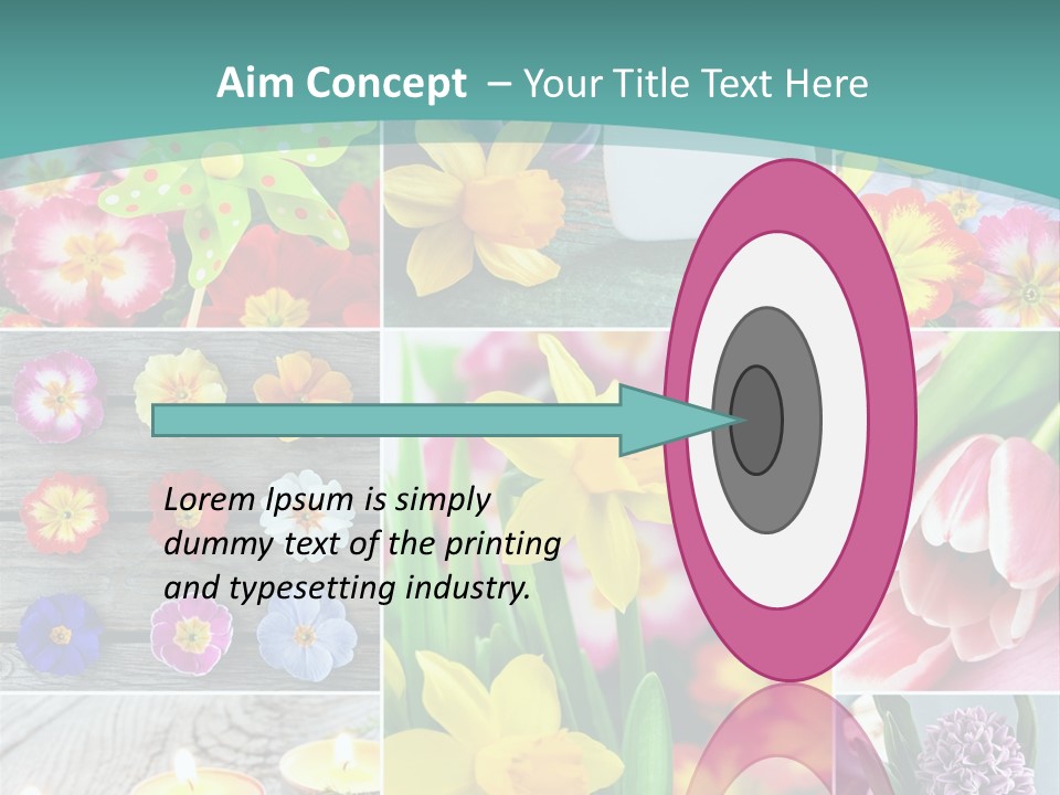 Landhaus Gartenpflanzen Living PowerPoint Template