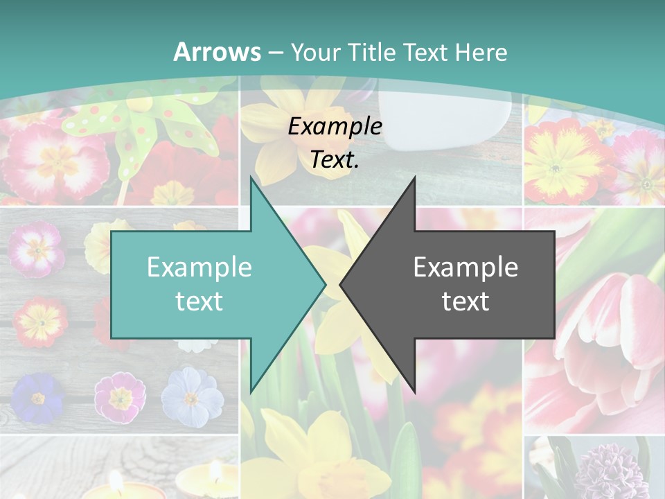 Landhaus Gartenpflanzen Living PowerPoint Template