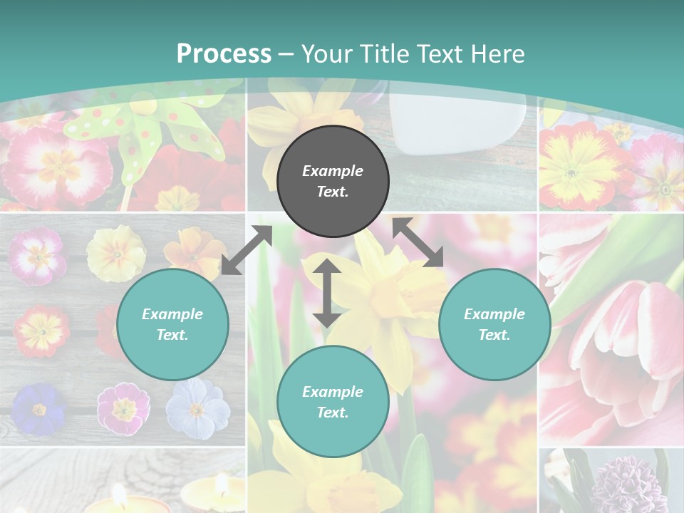 Landhaus Gartenpflanzen Living PowerPoint Template