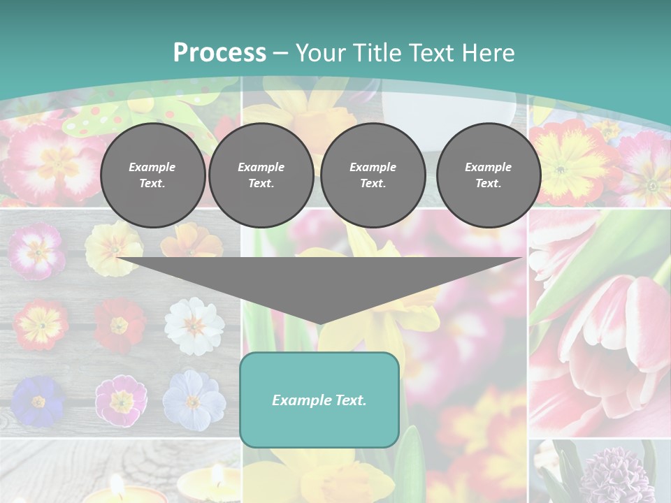 Landhaus Gartenpflanzen Living PowerPoint Template