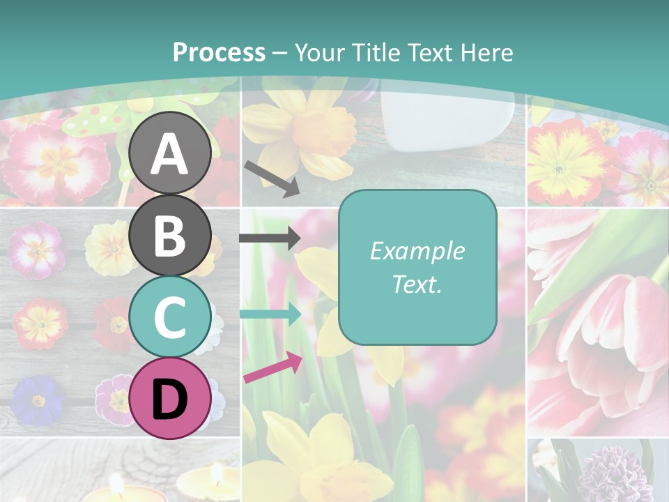 Landhaus Gartenpflanzen Living PowerPoint Template