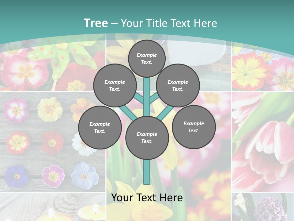 Landhaus Gartenpflanzen Living PowerPoint Template