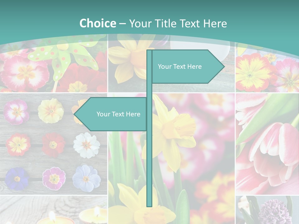 Landhaus Gartenpflanzen Living PowerPoint Template