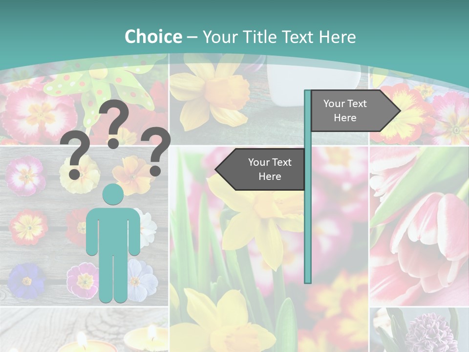 Landhaus Gartenpflanzen Living PowerPoint Template