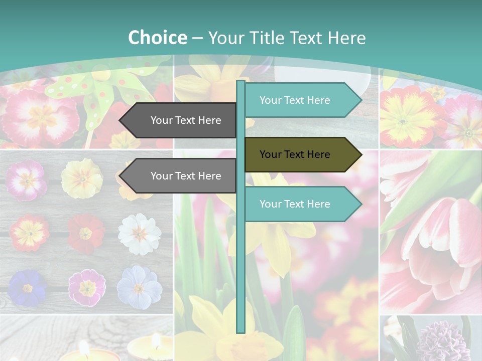 Landhaus Gartenpflanzen Living PowerPoint Template