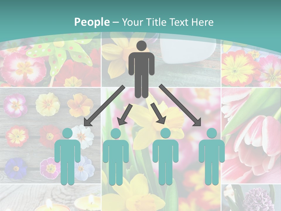 Landhaus Gartenpflanzen Living PowerPoint Template