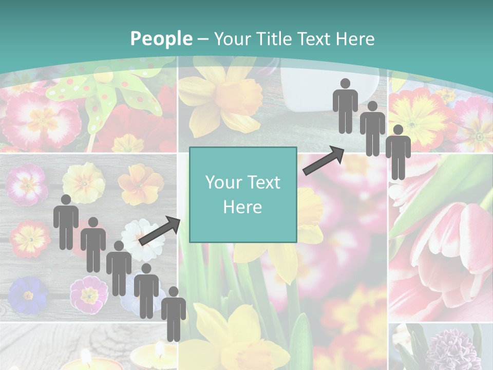 Landhaus Gartenpflanzen Living PowerPoint Template