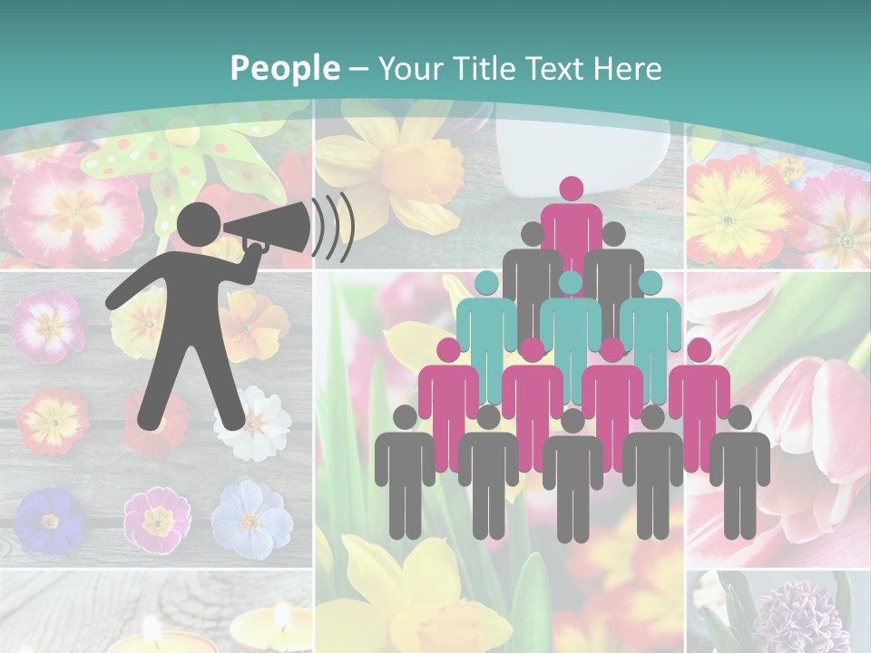 Landhaus Gartenpflanzen Living PowerPoint Template