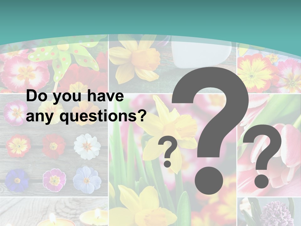 Landhaus Gartenpflanzen Living PowerPoint Template