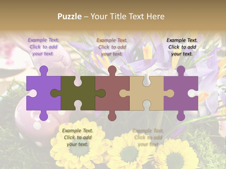 Bunt Gestaltung Landhaus PowerPoint Template