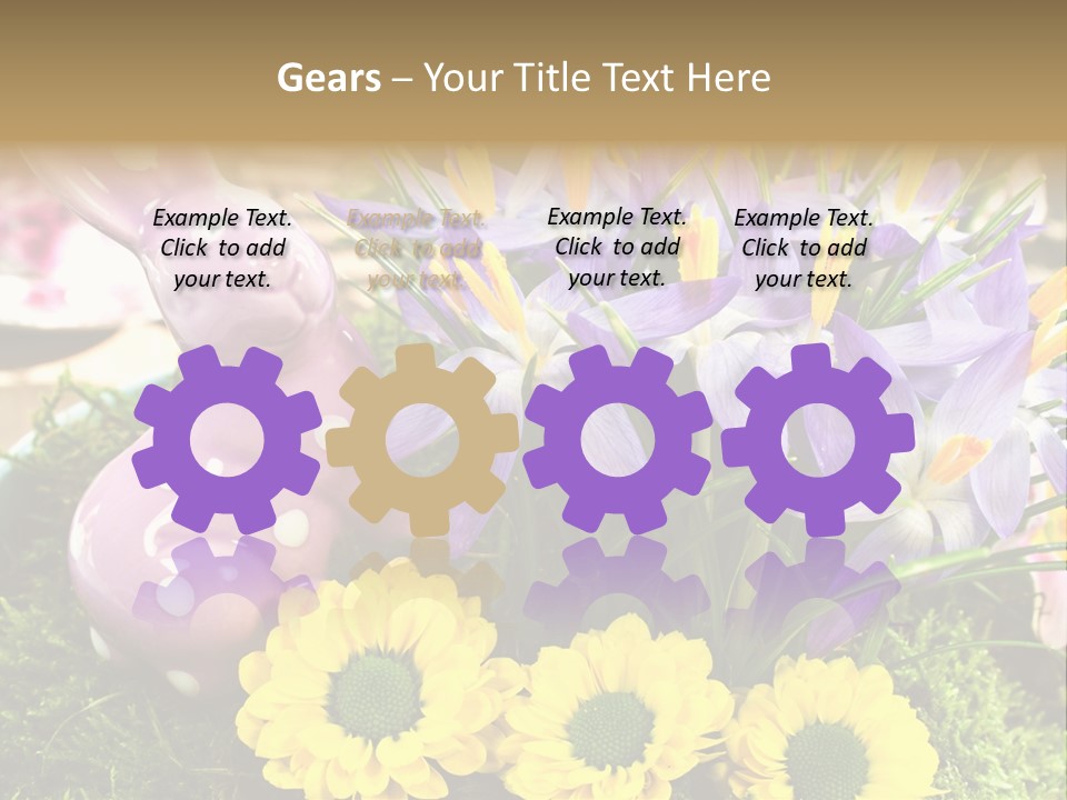 Bunt Gestaltung Landhaus PowerPoint Template