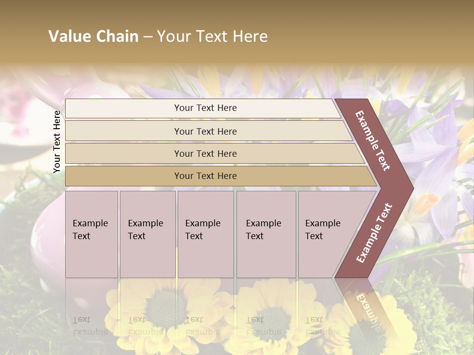 Bunt Gestaltung Landhaus PowerPoint Template