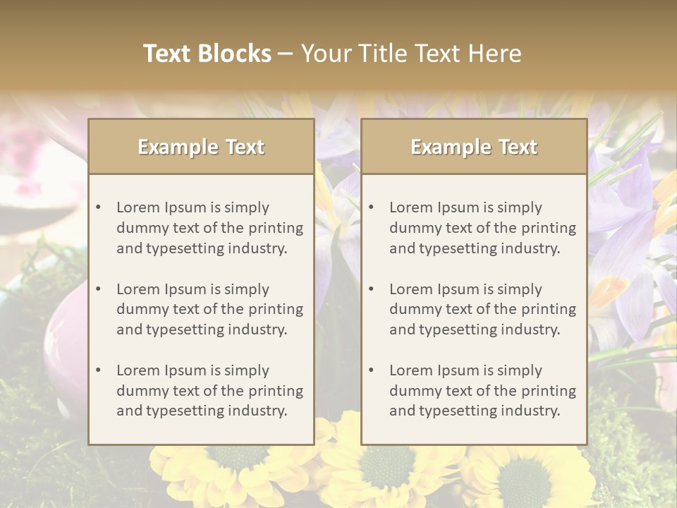 Bunt Gestaltung Landhaus PowerPoint Template
