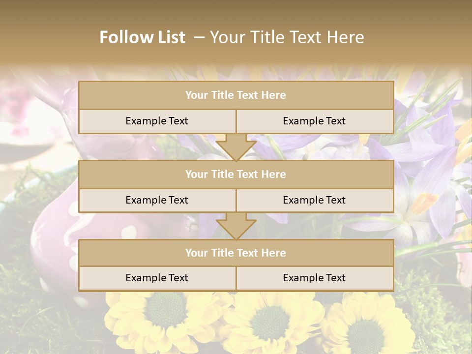 Bunt Gestaltung Landhaus PowerPoint Template