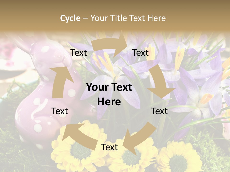 Bunt Gestaltung Landhaus PowerPoint Template