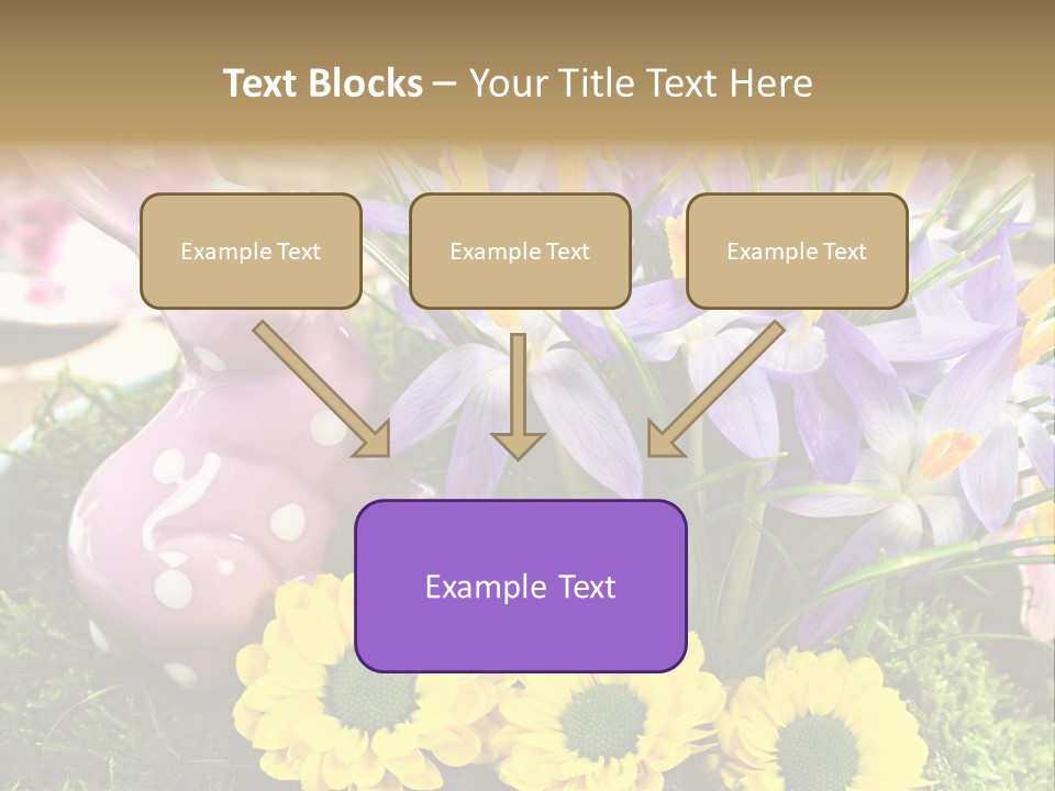 Bunt Gestaltung Landhaus PowerPoint Template