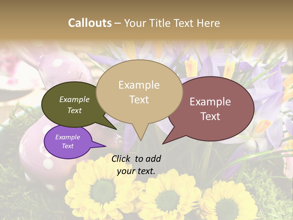 Bunt Gestaltung Landhaus PowerPoint Template
