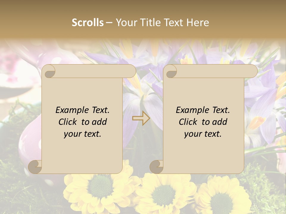 Bunt Gestaltung Landhaus PowerPoint Template