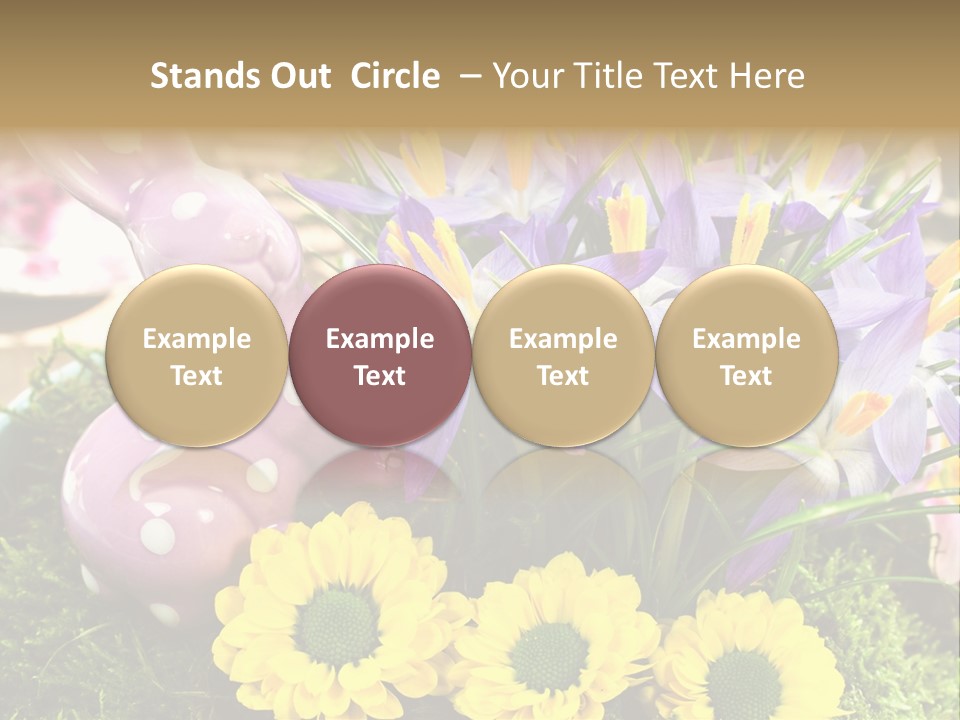 Bunt Gestaltung Landhaus PowerPoint Template