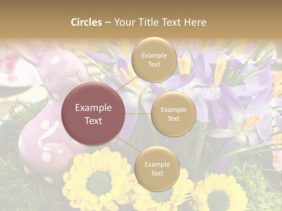 Bunt Gestaltung Landhaus PowerPoint Template