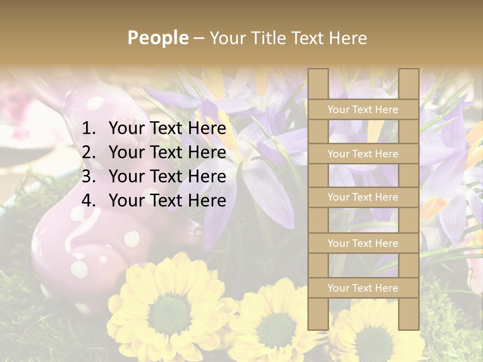 Bunt Gestaltung Landhaus PowerPoint Template