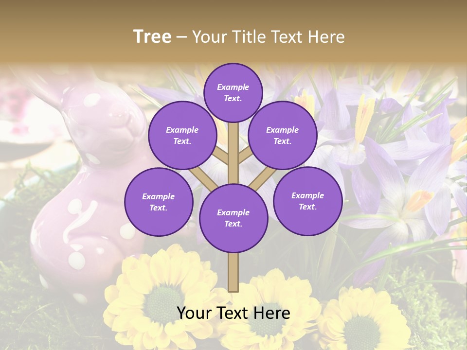 Bunt Gestaltung Landhaus PowerPoint Template