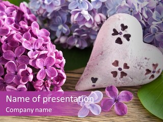 Rosa Gartenblumen Blume PowerPoint Template