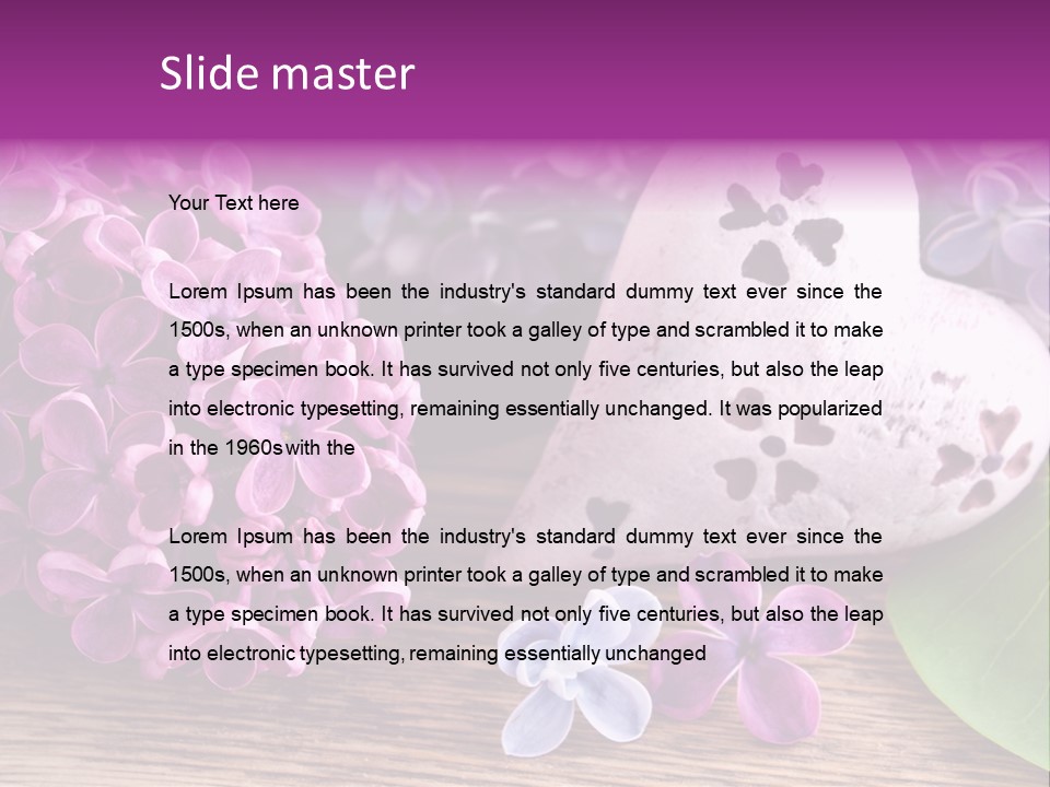 Rosa Gartenblumen Blume PowerPoint Template