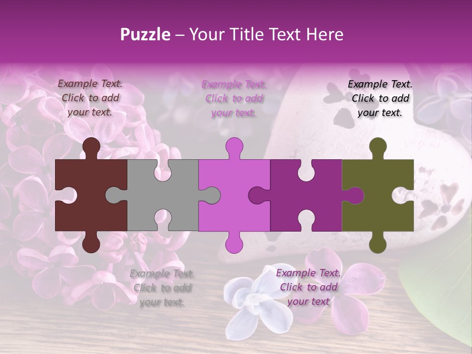 Rosa Gartenblumen Blume PowerPoint Template