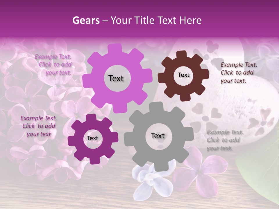 Rosa Gartenblumen Blume PowerPoint Template