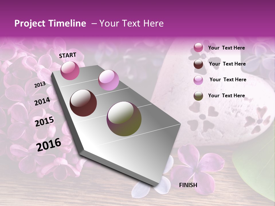 Rosa Gartenblumen Blume PowerPoint Template